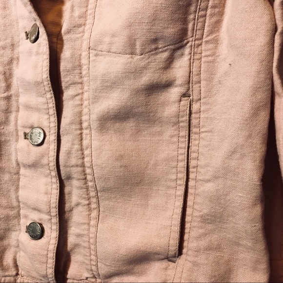 J. Jill linen blend pink jacket - Picture 2 of 7